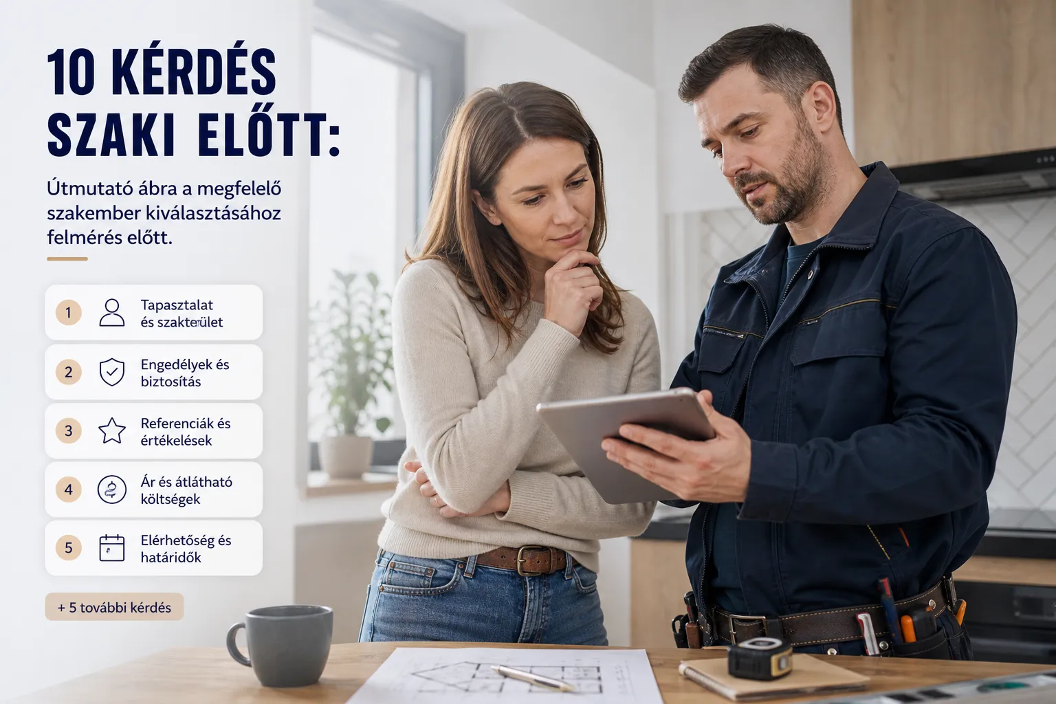 10 kérdés szaki előtt: útmutató ábra a megfelelő szakember kiválasztásához felmérés előtt