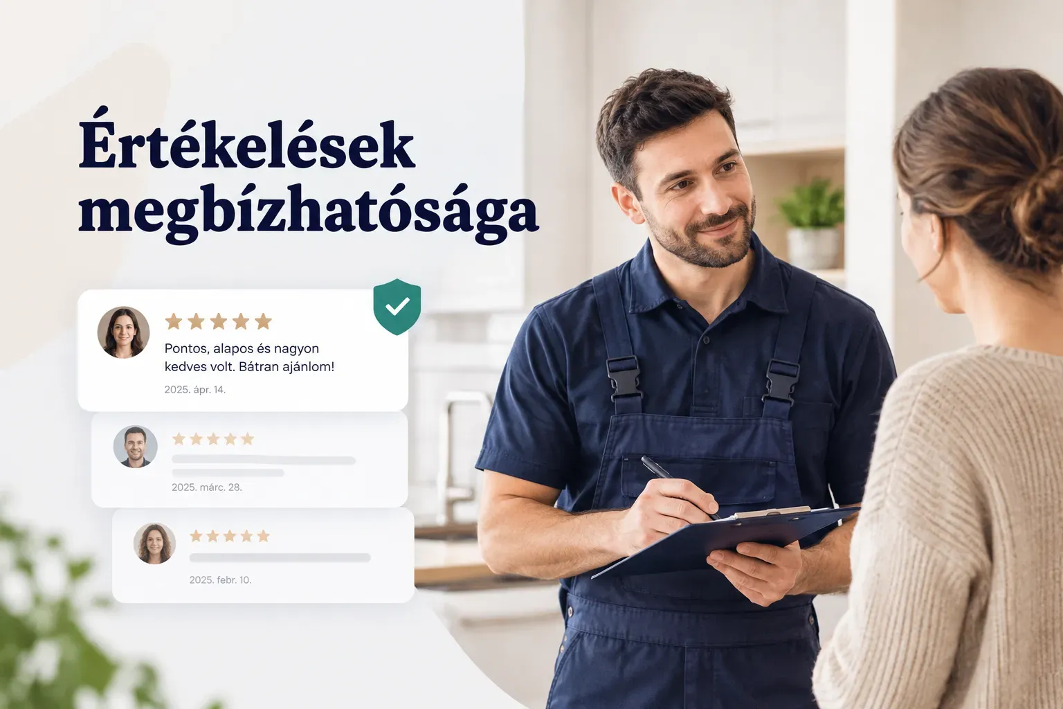 Értékelések megbízhatósága: ikonok és csillagos minősítések, amelyek a vásárlói vélemények hitelességét szemléltetik